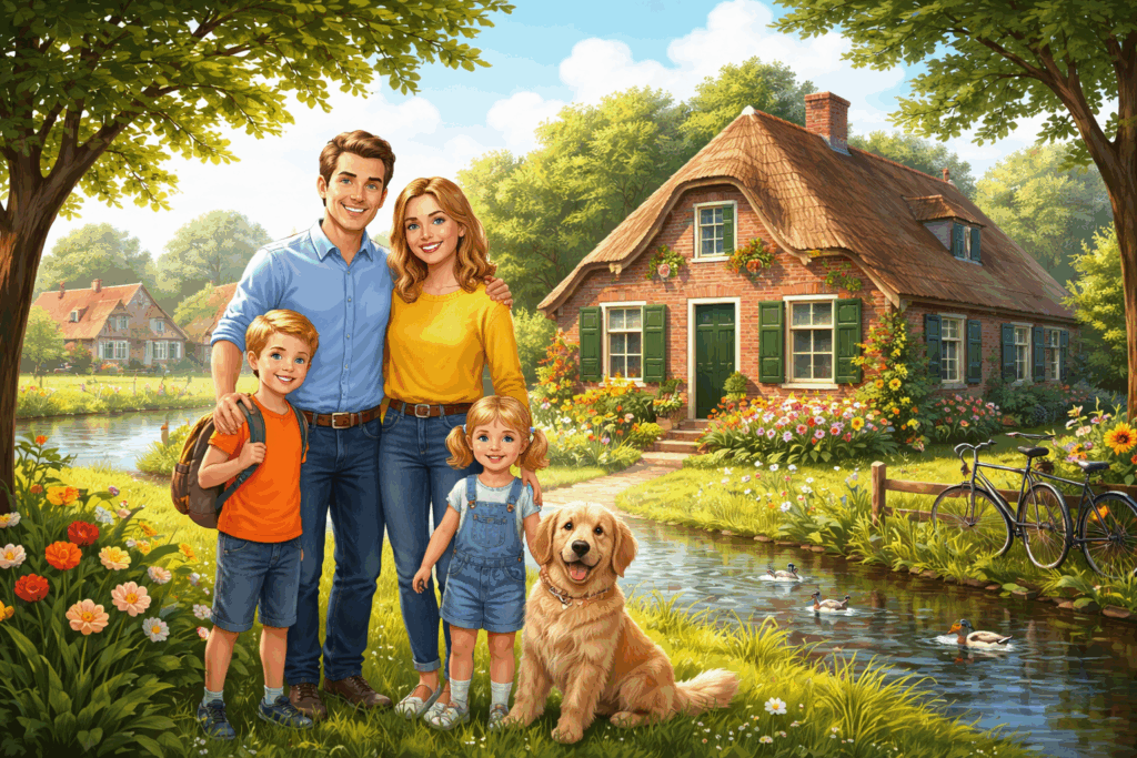 Waar woont De Familie Blom